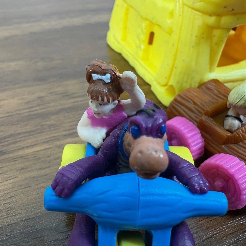 Vintage 1993 McDonald's Flintstones Happy Meal‎ Toys Complete Set Of 5